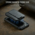 thumbnail image 6 of Compatible for iPhone 7 / 8 / SE 2022 & 2020 Wallet Case,[Support MagSafe Wireless Charging] Back Flip Magnetic Leather Phone Cover with Detachable RFID Blocking Card Holder,Black, 6 of 12