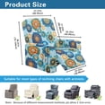 thumbnail image 3 of Renewold Bohemian Flower Blue Couch Cover Recliner Comfy Chair Cover for Recliner 4 Pieces Anti-Slip Single Seat Couch Slipcover Stretch Furniture Protector for Living Room, 3 of 8