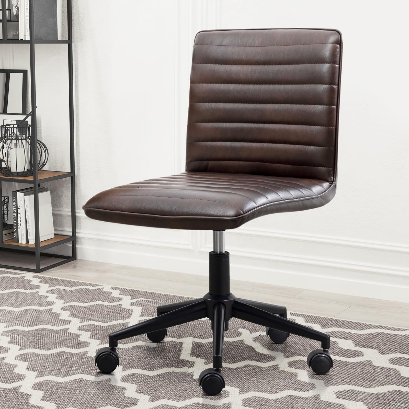 blackbrown mid back office chair product
