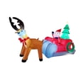 thumbnail image 4 of Inflable Navidad Santa y renos en trineo decoración navideña iluminada ornamento led resistente poliéster apto para jardín eventos tienda interior exterior 190cmx100cmx156cm, 4 of 9