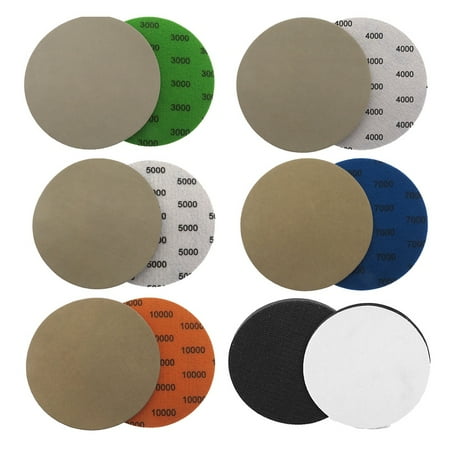 

6 Inch 3000 4000 5000 7000 10000 Sandpaper Grinding Disc with Interface Pad 25 Pieces of Dry and Wet Sandpaper