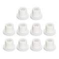 thumbnail image 1 of Unique Bargains 10 Pcs White Plug Holes, T10 Rubber Button Plug for 9 -10mm/0.35 -0.39' Hole, 1 of 6