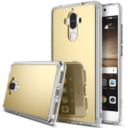 Ringke Mirror Case Compatible with Huawei Mate 9, Bright Reflection Radiant Luxury Mirror Back Cover - Royal Gold