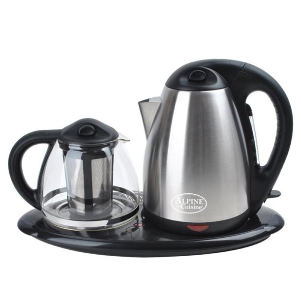 Alpine Cuisine 2 Piece Electric Tea Maker Set