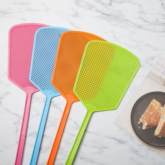 Ludlz Ondoor/ Outdoor Extra Long Handle Fly Swatter, Random Color