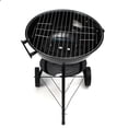 thumbnail image 2 of Asador Al Carbon Aquila Circular Con Ruedas Rojo/Negro Genérico A-952, 2 of 6