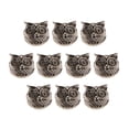 thumbnail image 2 of 10 Piezas de Abalorios de Cabeza de Búho Espaciadores de de Aleación Vintage para Joyas, s, Collares, Accesorios, 0.433 In, Caden cobre plateado Macarena Cuentas espaciadoras de búho, 2 of 8