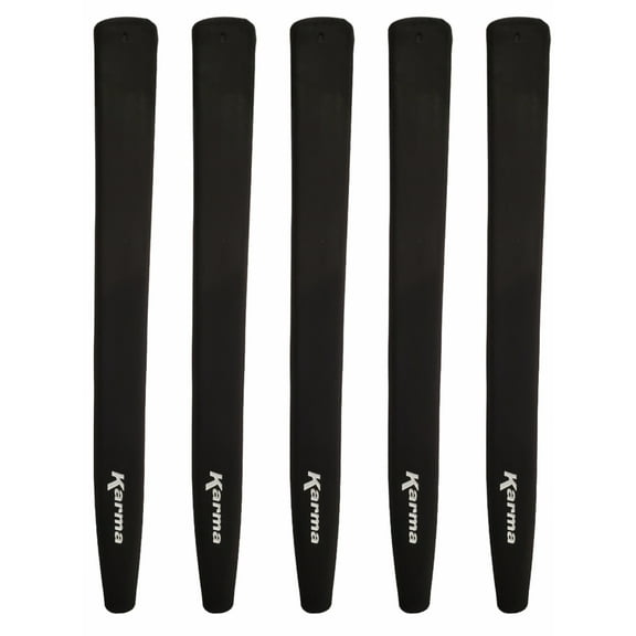 5 Pack Karma Black Jumbo Putter Grip