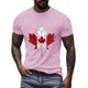 thumbnail image 4 of Camisas de Manga Corta para las Mujeres Impresión de Manga Corta Cuello Redondo, Camisa Casual de Poliéster para las Mujeres, Lavado de Manos, 4 of 8