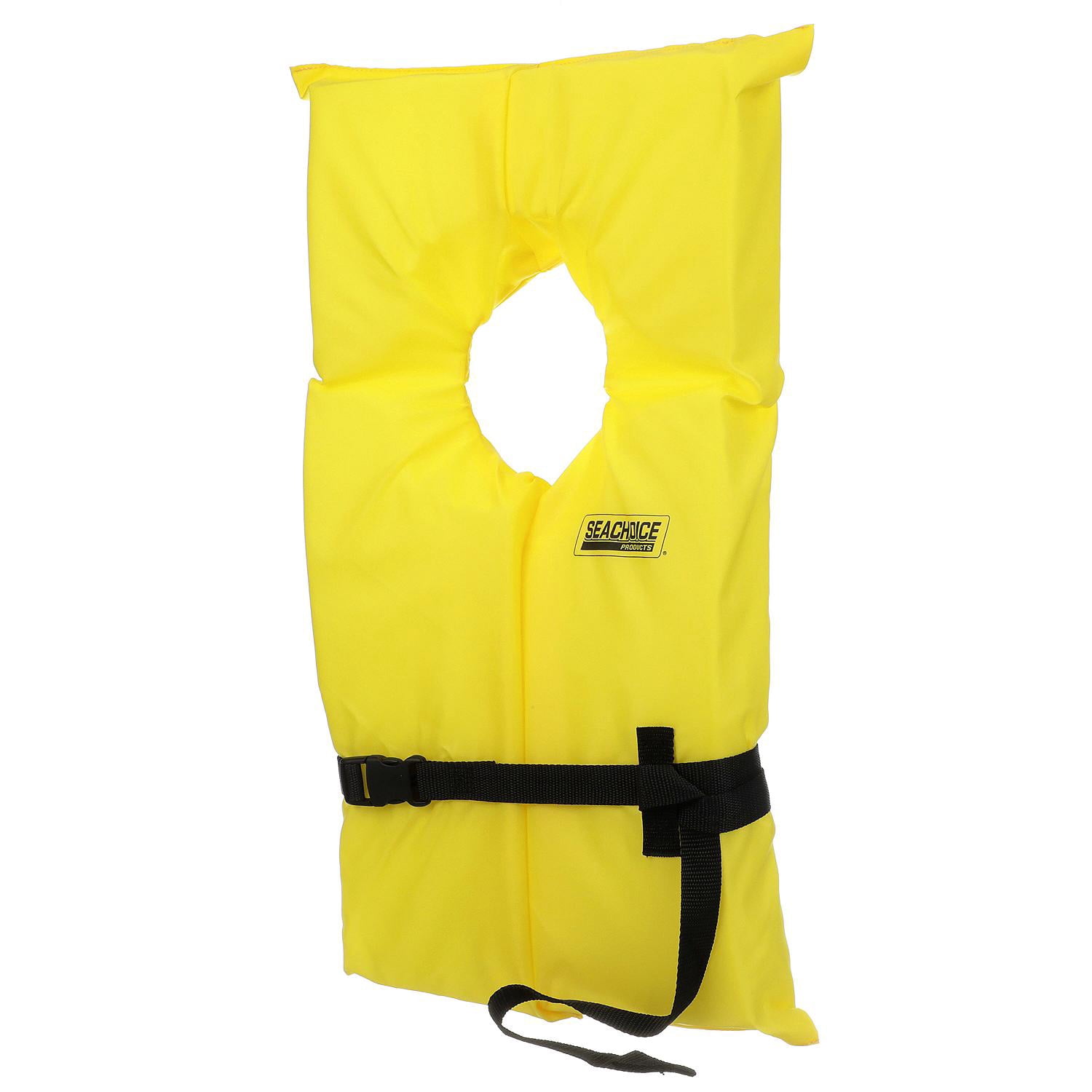 Seachoice Type II Personal Life Vest Foam Flotation Device, Yellow, Adult XL