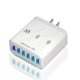 thumbnail image 2 of Cargadores de pared de 6 puertos Cargador de teléfono USB ligero para iPhone 14 13 12 Huawei FLhrweasw Nuevo, 2 of 9