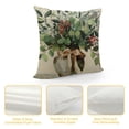 thumbnail image 4 of Chilfamy   Spring Summer Leaf Pillow Covers Watercolor Eucalyptus Leaves Couch Pillow Cases Sage Green Farmhouse Throw Pillows Home Decor for Living Room Bedroom Bed Cushion Outdoor White, 4 of 5