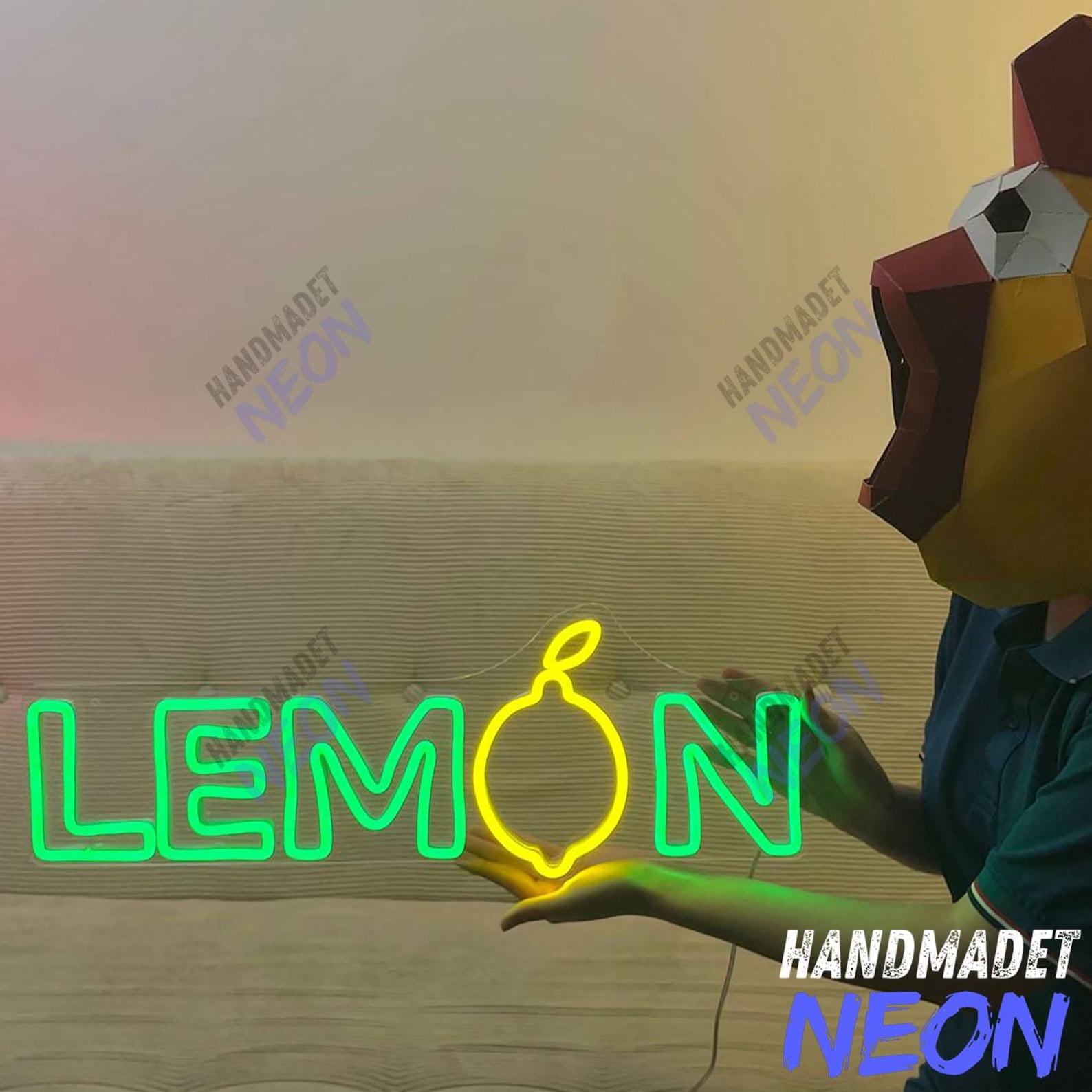 Handmadetneonsign Lemon Neon Sign, Lemonade Juice Wall Art, Tropical Juice Bar Decor 136395