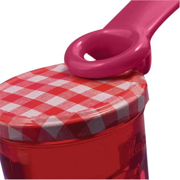 Pink Can Opener, Jar Opener for Seniors with Arthritis, Hand Can Opener Manual with Non-Slip Handle, Home and Kitchen tool for Easy Gripping and Opening of Tight Lids and Cans