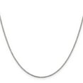 thumbnail image 2 of 14K White Gold Box Chain Styles Necklace 16 inch 1.1 mm with Lobster Clasp, 2 of 4