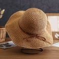 thumbnail image 2 of Fgnfyis Women's Summer Straw Bucket Hat Wide Brim Sun Fashionable Beach Fisherman Hat Khaki One Size, 2 of 9