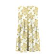 thumbnail image 6 of Viikei Womens Summer Dresses,Dresses for Women Plus SizeWomen's Summer Print Casual Loose Sleevless V-Neck Dress Yellow S, 6 of 6