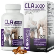 Bronson CLA 3000 Weight Management Non-Stimulating Conjugated Linoleic Acid, Non GMO Safflower Oil, 120 Softgels