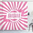 thumbnail image 1 of Ambesonne Barbara Shower Curtain, Radial Backdrop Grunge, 69"Wx84"L, Pale Pink and White, 1 of 3