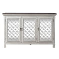 thumbnail image 3 of Bowery Hill Traditional Wood Multi 3 Door Accent Cabinet in White Finish, 3 of 9