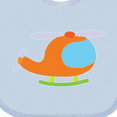 thumbnail image 4 of Inktastic Helicopter Cute Flying Boys or Girls Baby Bib, 4 of 4