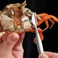 thumbnail image 3 of Yuarrent Cubiertos de mariscos de acero inoxidable, utensilios duraderos y robustos para los entusiastas de los mariscos, seguros Mostrada, 3 of 6