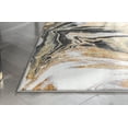 thumbnail image 5 of Well Woven Feye Abstract Yellow Painterly Style Soft Glam Area Rug 5x7 (5'3" x 7'3"), 5 of 7