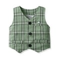 thumbnail image 3 of Coerni Boy Clothes Suits, Formal Dress Shirt +Vest+Suspender Pants Big Kid Gentleman Wedding Outfits 1-6 Years Clothes Set, 3 of 8