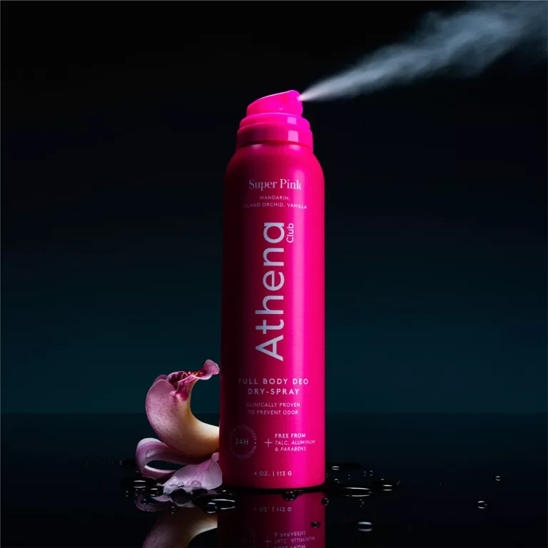 Athena Club Full Body Deodorant Spray - Super Pink - 4 Oz, Natural