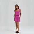 thumbnail image 5 of Mohiass Womens 2 Piece Outfits Linen Matching Sets Sleeveless Crop Tank Tops and High Waist Lounge Shorts with Pockets Hot Pink S, 5 of 8