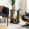 thumbnail image 5 of Gymax Side Table 2 Tier Sofa Couch Table Compact C-shape End Table Snack Coffee Table, 5 of 9