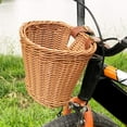 thumbnail image 3 of ERDOUY Childrens Wicker Bike Basket, Bike Basket Front Large,Bike Basket Kids Adult Handmade Bicycle Baskets for Boys and Girls Bicycles, Kids Bicycle Accessory, 3 of 4