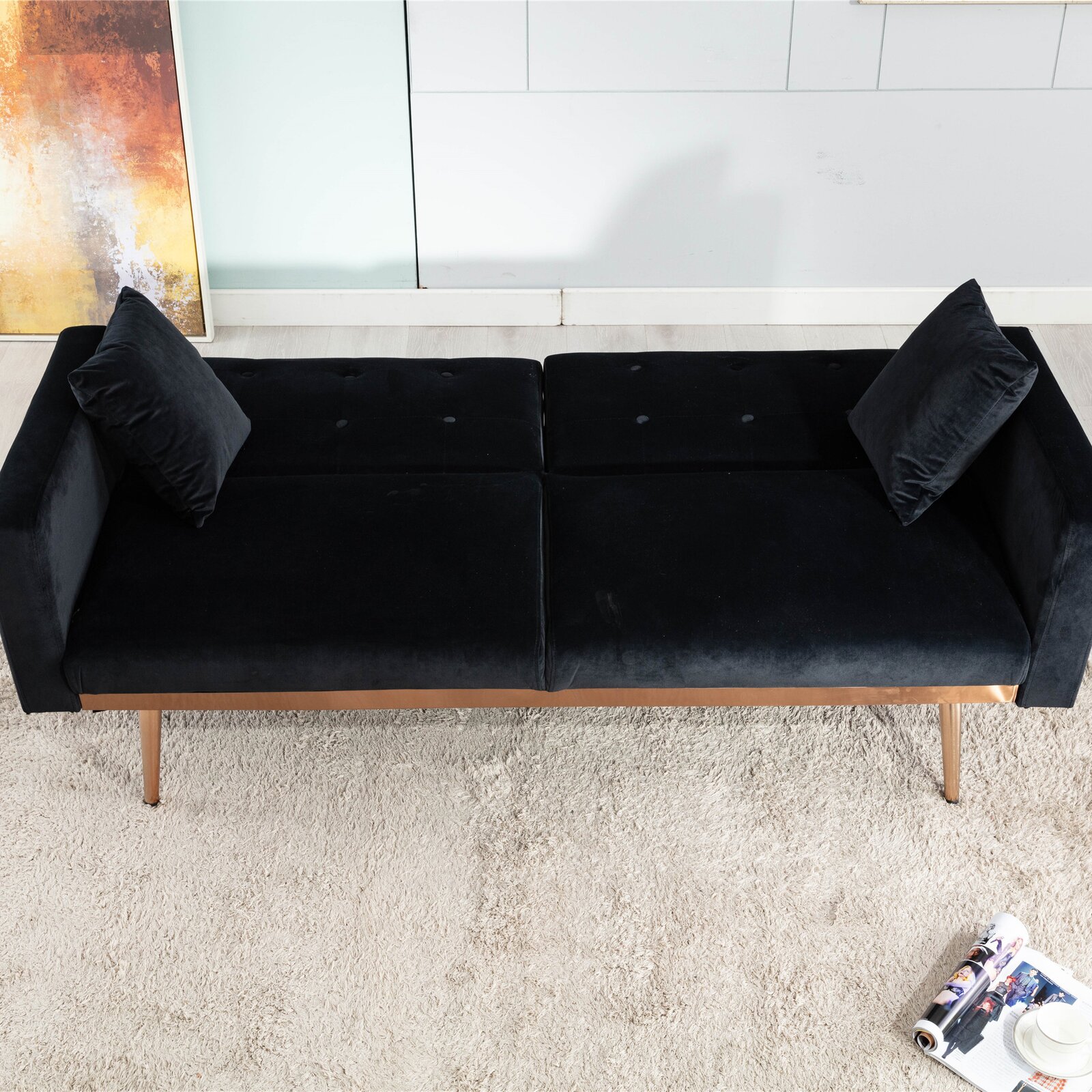 Shallow Depth Sofa Beds Baci Living Room