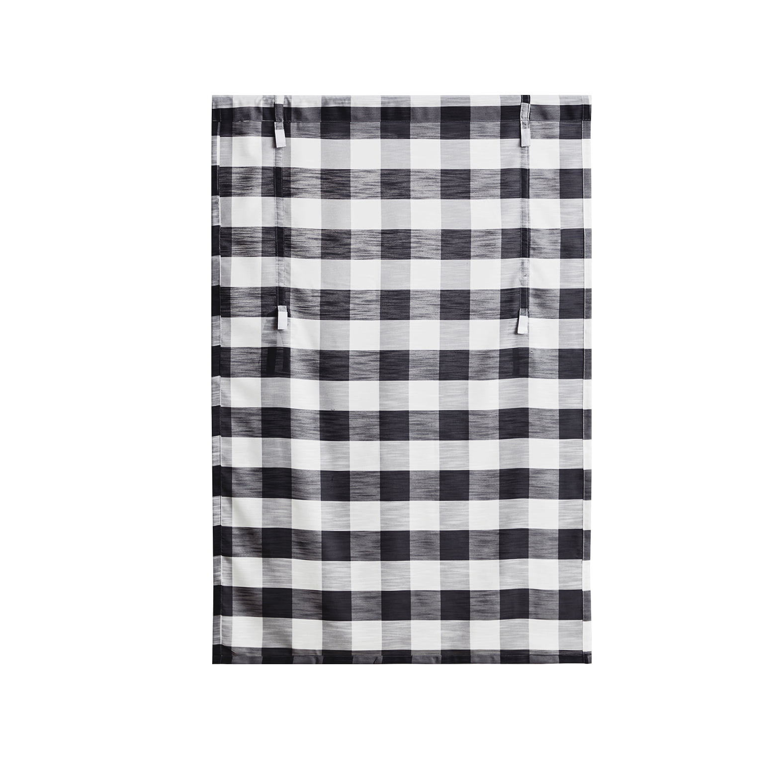 Better Homes & Gardens Black/White Balloon Shade Light Filtering Rod Pocket Curtain Panel, 42" x 63"