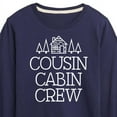 thumbnail image 3 of Instant Message - Cousin Cabin Crew - Vacation - Toddler & Youth Long Sleeve Graphic T-Shirt, 3 of 6