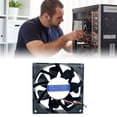 thumbnail image 2 of Computer PC Case Fan 120mm 12V 2.7A 6000RPM Brushless Cooling Fan Replacement For Desktop Case Server, 2 of 8