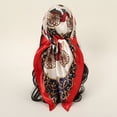 thumbnail image 2 of Yoyauz 35" Large Square Satin Head Scarf - Silk Hair Scarf Square Hair Bandanas Large Scarf Sleeping Head Wraps for Women, 2 of 5
