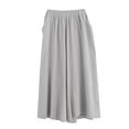 thumbnail image 1 of Pantalones de piernas anchas para mujer con bolsillos Cintura elástica Pantalones largos Tallas Abanopi Pantalones de mujer, 1 of 7