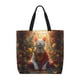 thumbnail image 1 of Fotbe Sunshine Flower Meditating Cat Bolsa Tote con Estampado para Mujer, Bolsos con Cremallera, Bolsa de Hombro Casual de Gran Capacidad con Bolsillos Internos, 1 of 7