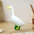 thumbnail image 3 of Large White Geese Garden Statue - Resin Porch Goose Decor for Outdoor Lawn, Home & Housewarming Gifts, 3 of 6