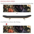 thumbnail image 2 of Crow Skateboard Grip Tape Stickers Pack of Two, Emery Surface PVC Backing, 8.8x32.6in/22.4x83cm, 2 of 5