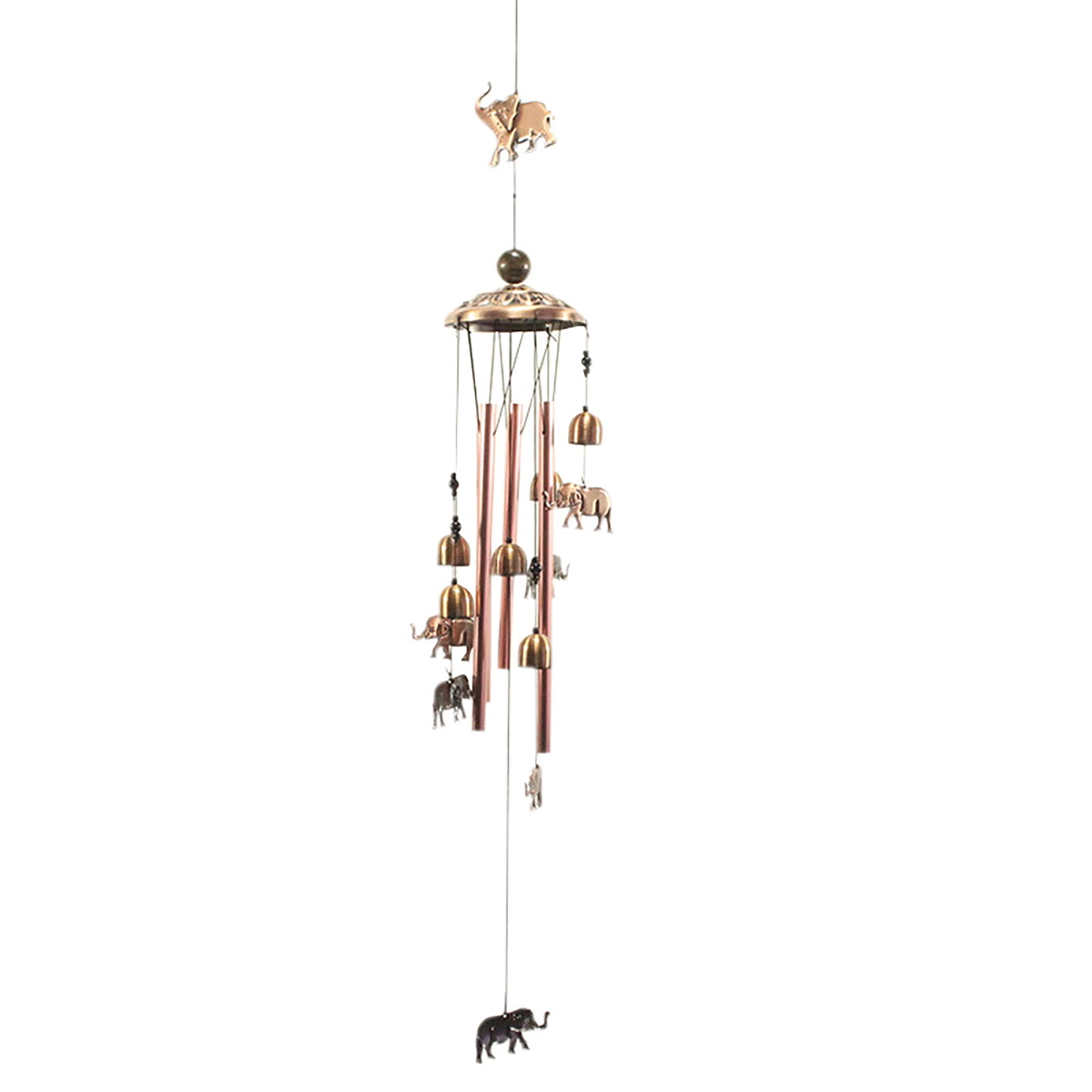 Elephant Wind Chimes Metal Church Bell for Outdoor Garden Decor 90cm Length Elephant Wind Chimes Metal Church Bell for Outdoor Garden Decor 90cm Length