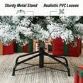 thumbnail image 6 of Syvvy Prelit Snow Flocked Christmas Tree, 6ft, Foldable Stand, 800 Full Snow Branch Tips, 6 of 9