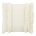 thumbnail image 2 of SAFAVIEH Grema Solid Overcut Accent Pillow, 16" x 16", White, 2 of 4