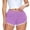 Purple, variant on Bmisegm Womens Athletic Shorts Color Block Fashion Running Stretch Tight Yoga Sports Running Shorts for Women Purple S