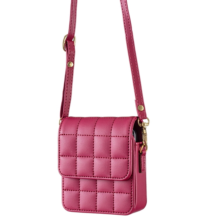 Dteck Mini Crossbody Flip Phone Purse for Women, Phone Bag for