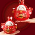 thumbnail image 6 of FRCOLOR  Ceramic Container with Lid Tea Storage Tank Airtight Jars Red Rabbit, 6 of 8