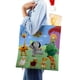 thumbnail image 4 of Tiny Bunch Baby TV Bolso de tela con estampado de lienzo para mujer, bolsa de compras reutilizable y estética, con cremallera interior, regalo para mujer,40*40cm., 4 of 6