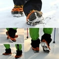 thumbnail image 6 of Ice Snow Shoes Grips Traction Cleats Grippers Crampons for Outdoor Walking Hiking Camping Mountaineering Climbing Hunting (Shoes not included), 6 of 7