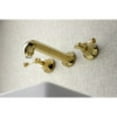 thumbnail image 3 of Kingston Brass KS4122BL Wall Mount Bathroom Faucet, Polished Brass, 3 of 5